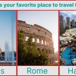What's your favorite place to travel to